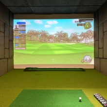 Ultimate 3-in-1 Entertainment Space: Golf Simulator, 4K Cinema & Karaoke